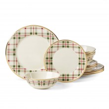 Red-Green-Plaid-12-Piece-Dinnerware-Set-1